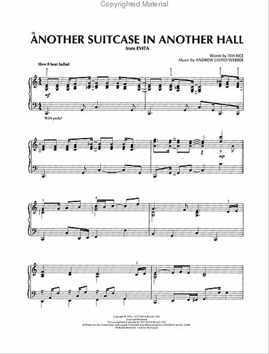 More Andrew Lloyd Webber Piano Solos Piano Solo scores gallery preview page 3