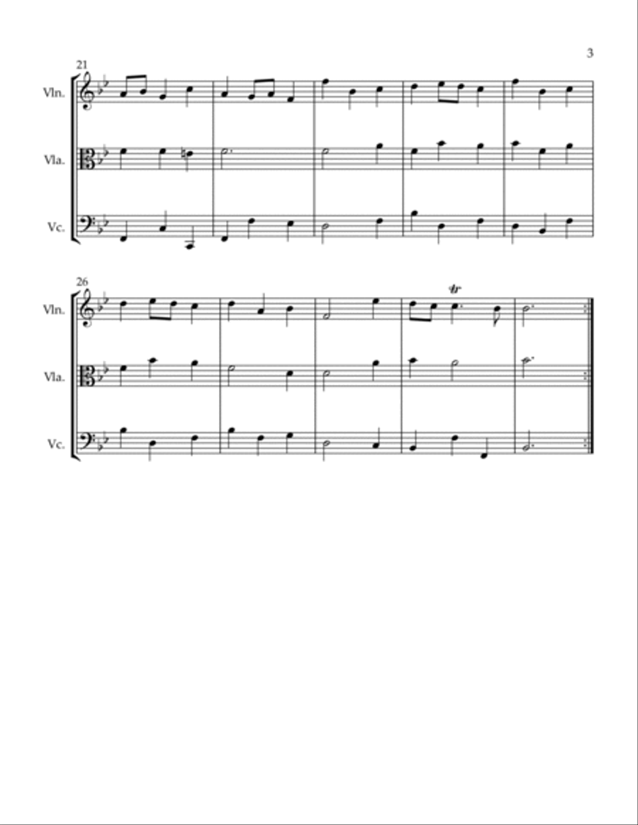 Alchemist Minuet String Trio scores gallery preview page 3