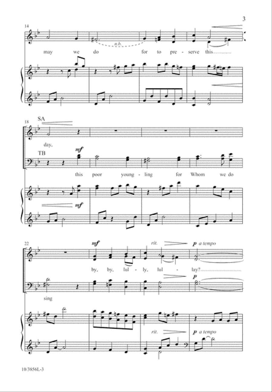 The Coventry Carol 4-Part scores gallery preview page 3