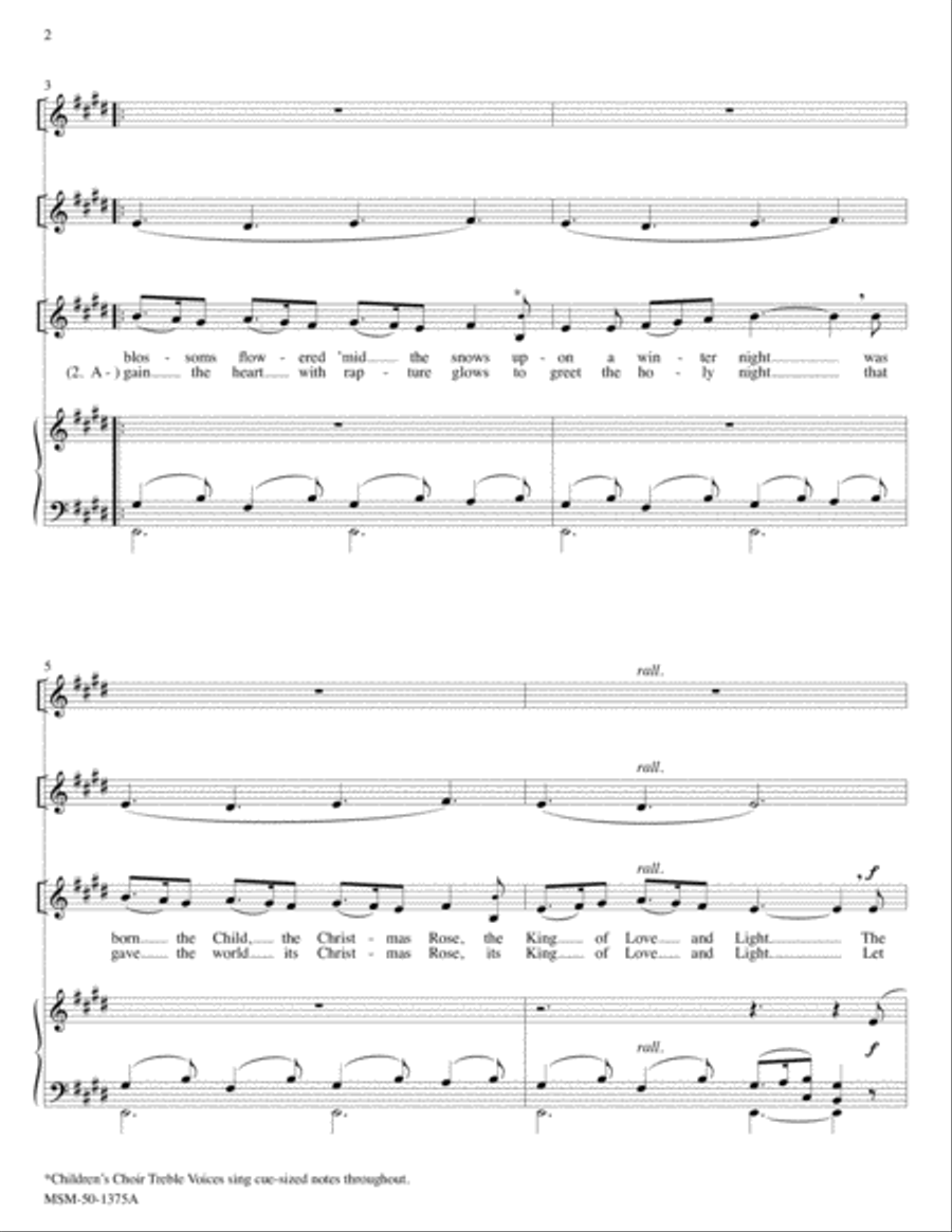 Gesù Bambino (The Infant Jesus) (Full Score & Parts) Choir scores gallery preview page 3