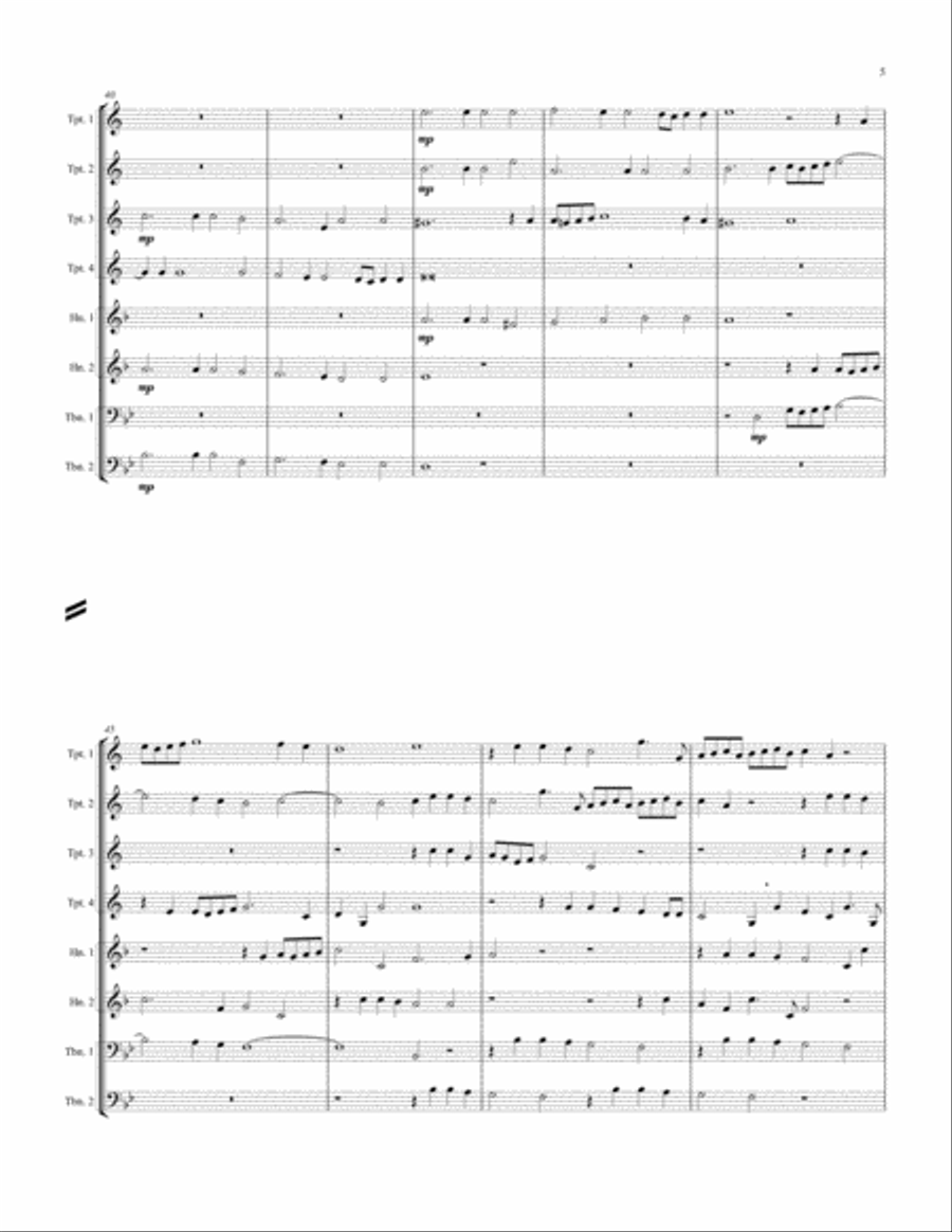 Jubilate Deo - Psalm 99 Chamber Music scores gallery preview page 5