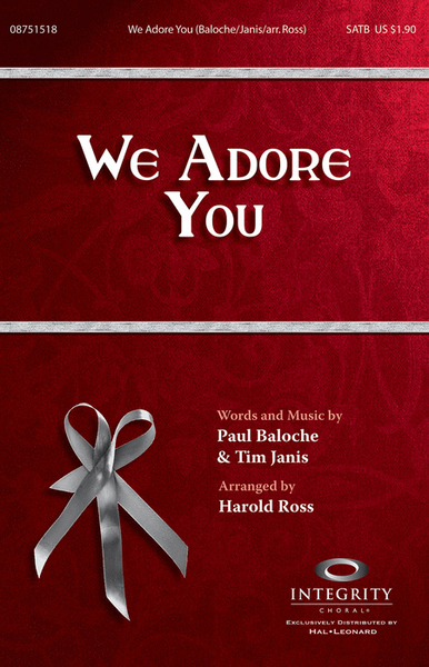 We Adore You - Accompaniment CD image number null