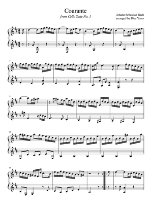 Courante from Cello Suite No. 1 (Johann Sebastian Bach)