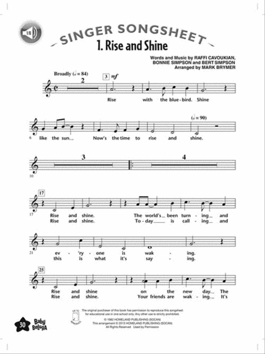 Baby Beluga Choir scores gallery preview page 4