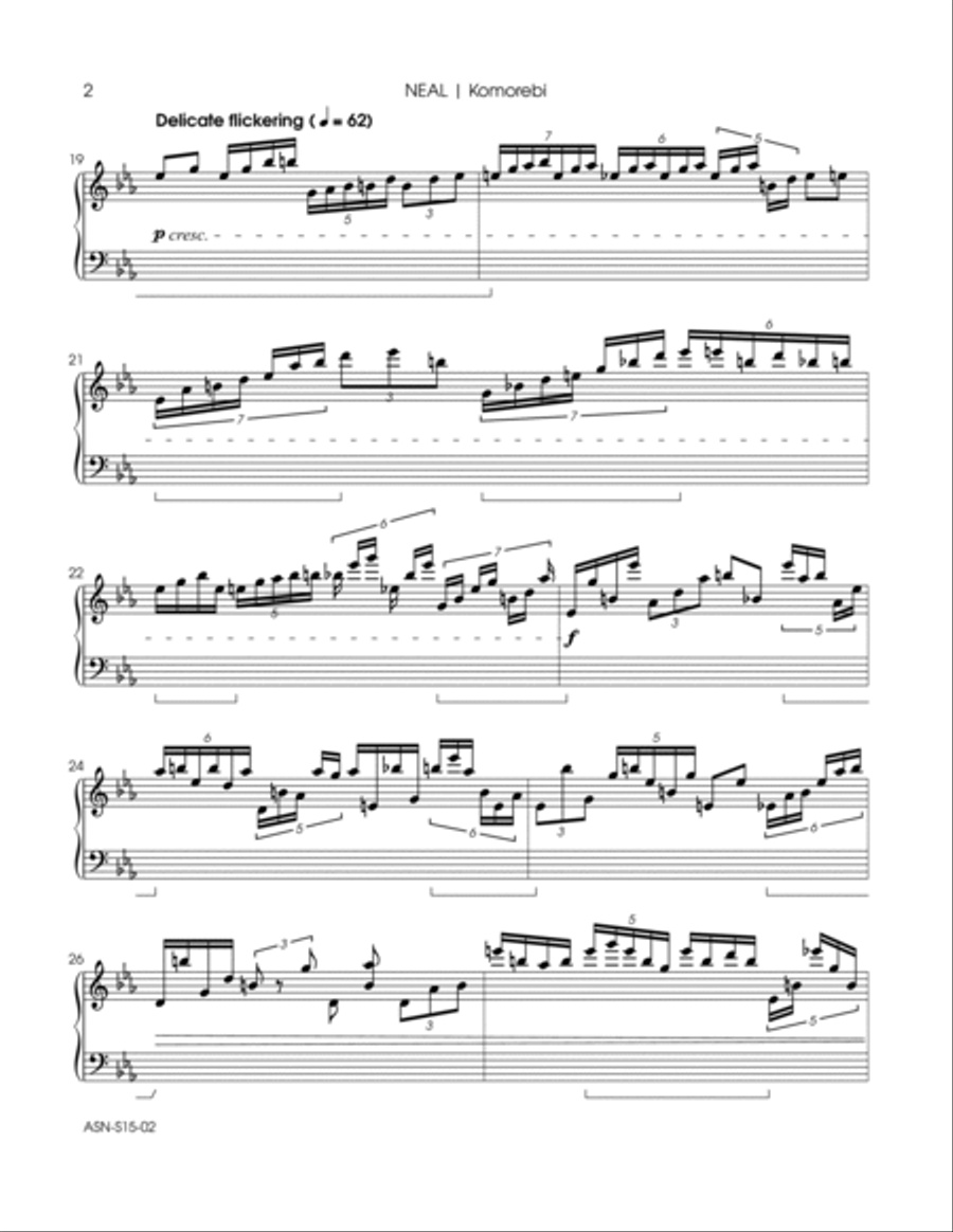 Komorebi Piano Solo scores gallery preview page 6