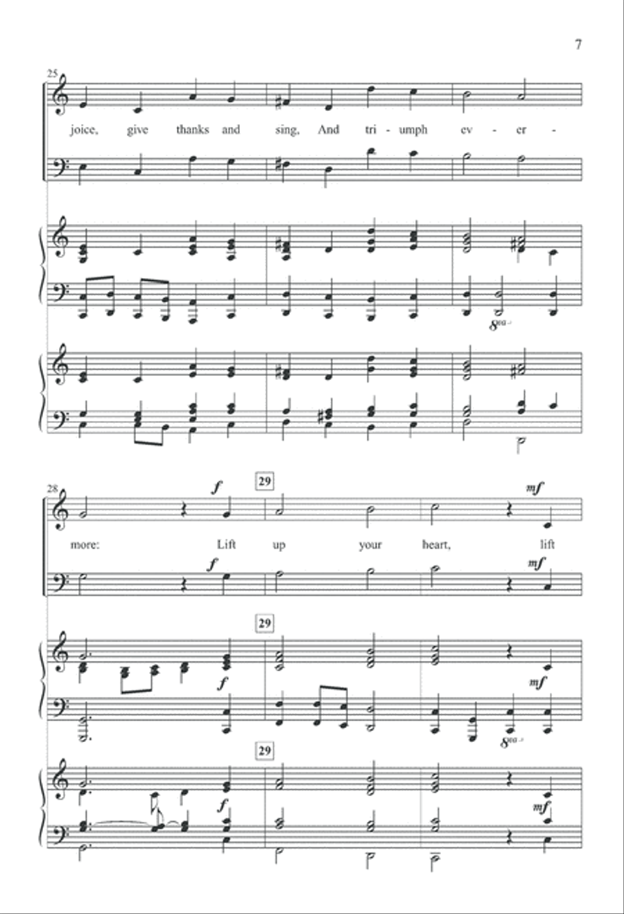 Rejoice, the Lord Is King 4-Part scores gallery preview page 7