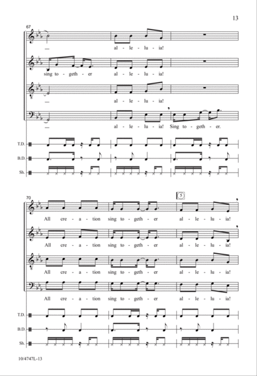 African Psalm 4-Part scores gallery preview page 13