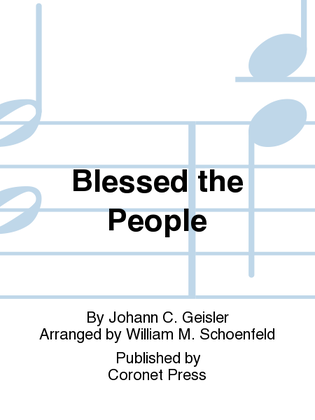 Book cover for Blessed the People