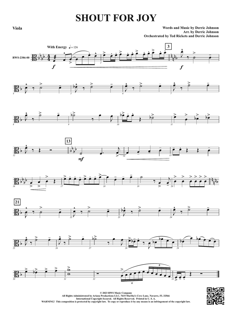 Shout for Joy: Viola