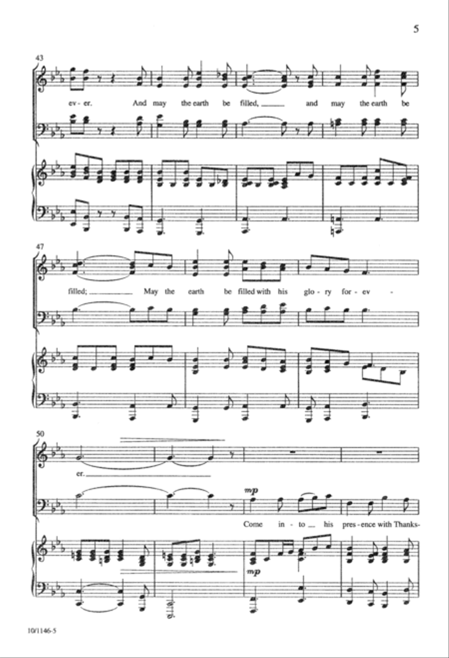 Blessed Be Our Lord Divisi scores gallery preview page 5