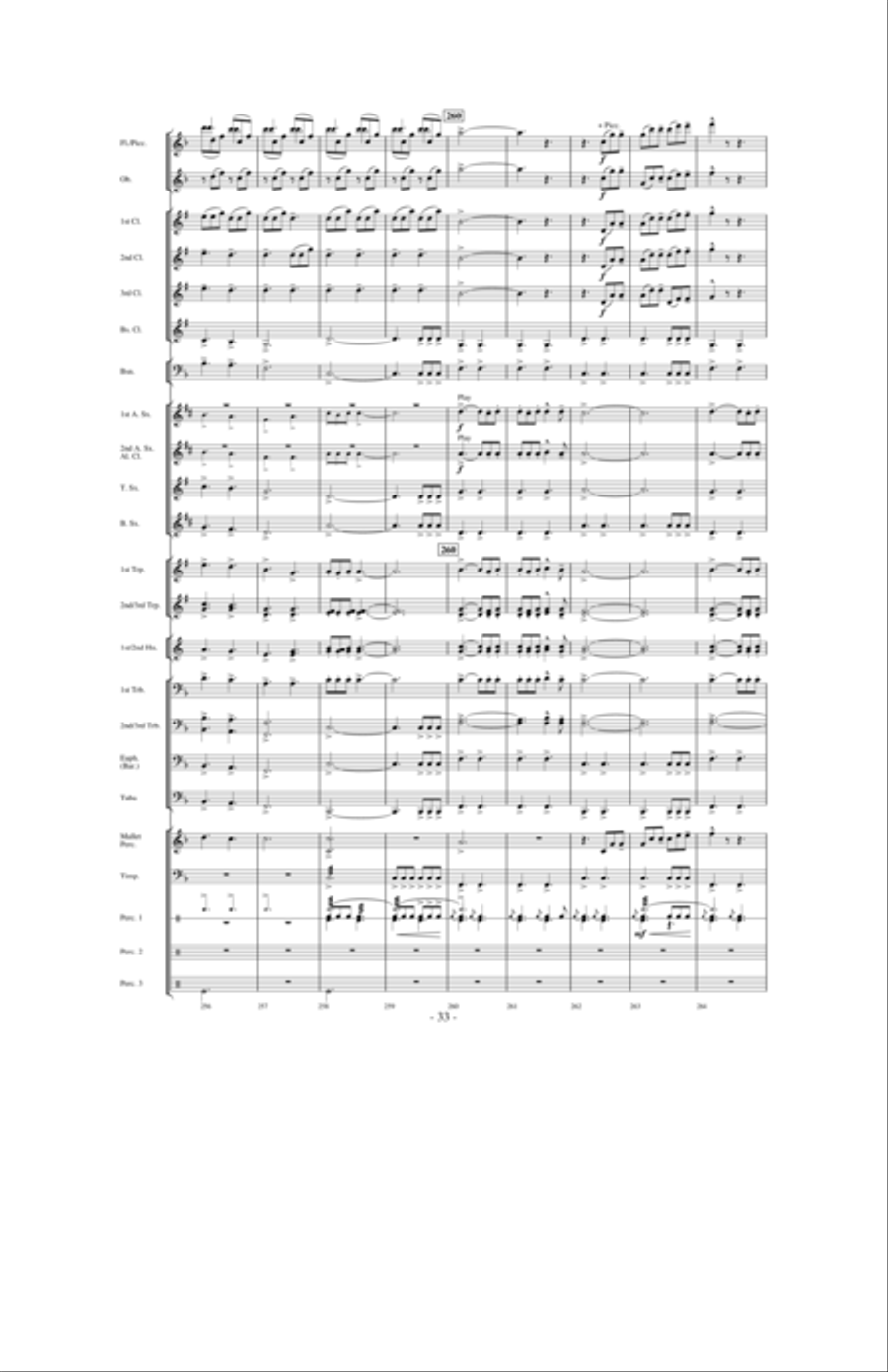 Dragons Fly on the Winds of Time Concert Band scores gallery preview page 32