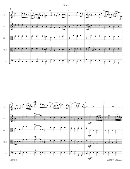 Gluck: Aria - "Je chérirai, jusqu'au trépas" ("I will cherish, till death") Arr. for 2-Violas Quin image number null