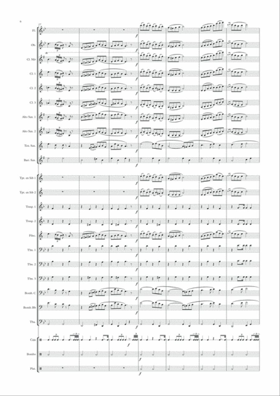 No llores, Amargura Concert Band scores gallery preview page 6