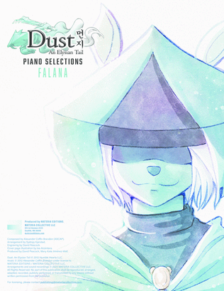 Book cover for Falana - Dust: An Elysian Tail (Piano Selections)