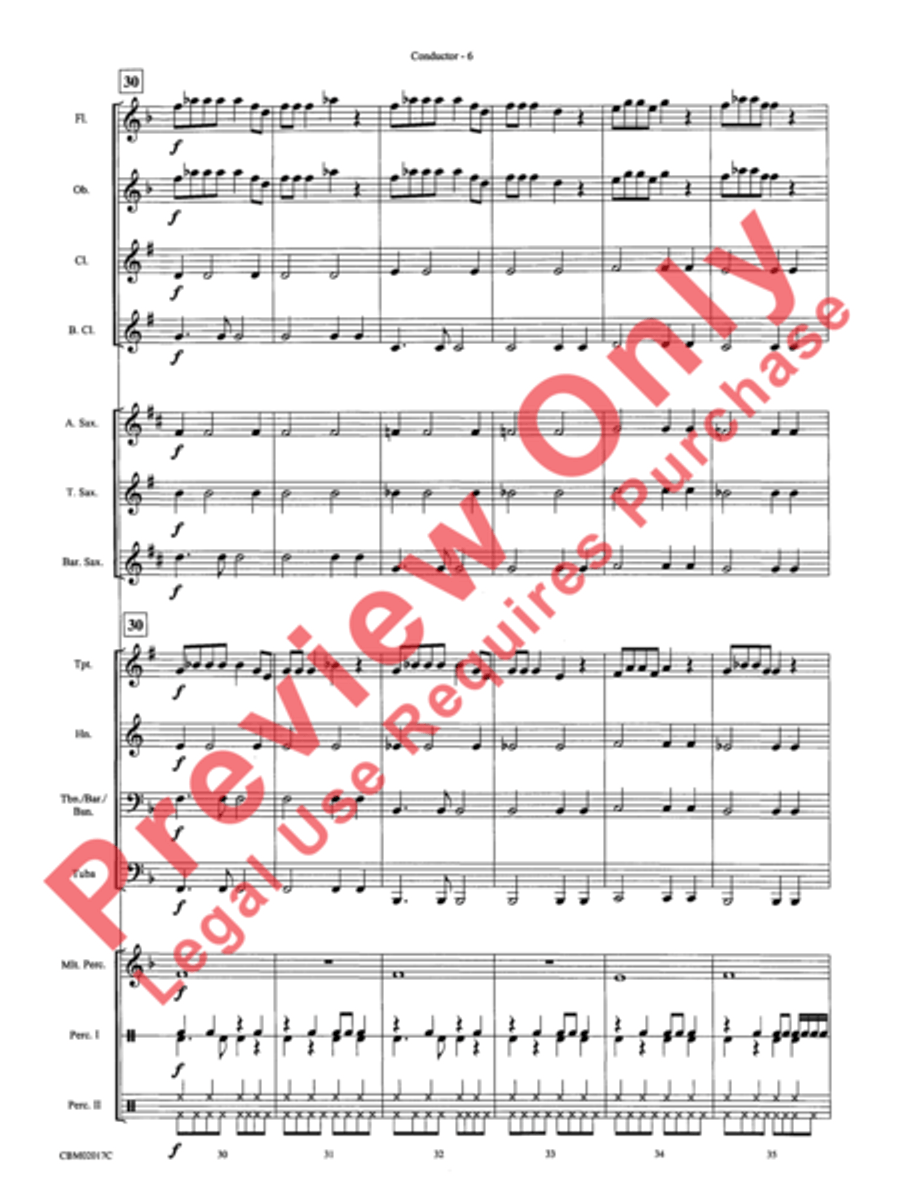Great Balls of Fire Great Balls of Fire Concert Band scores gallery preview page 8