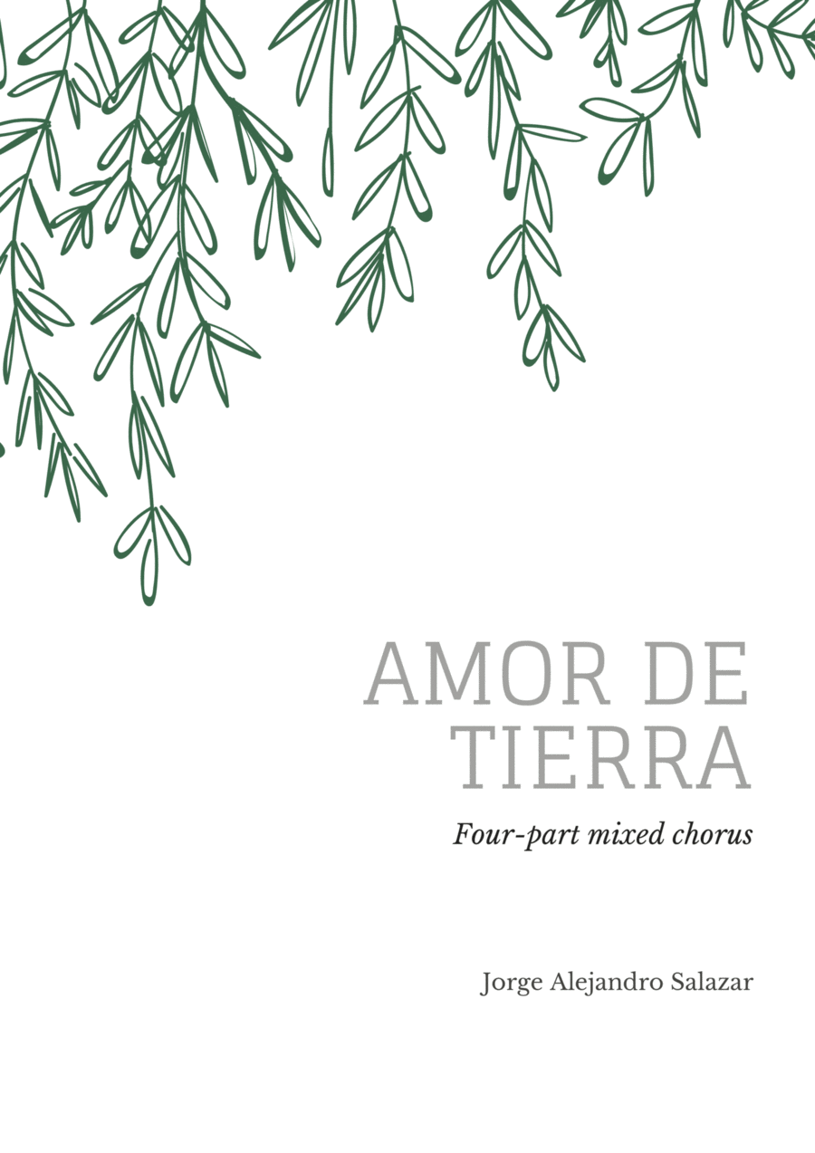Amor de Tierra 4-Part scores gallery preview page 1