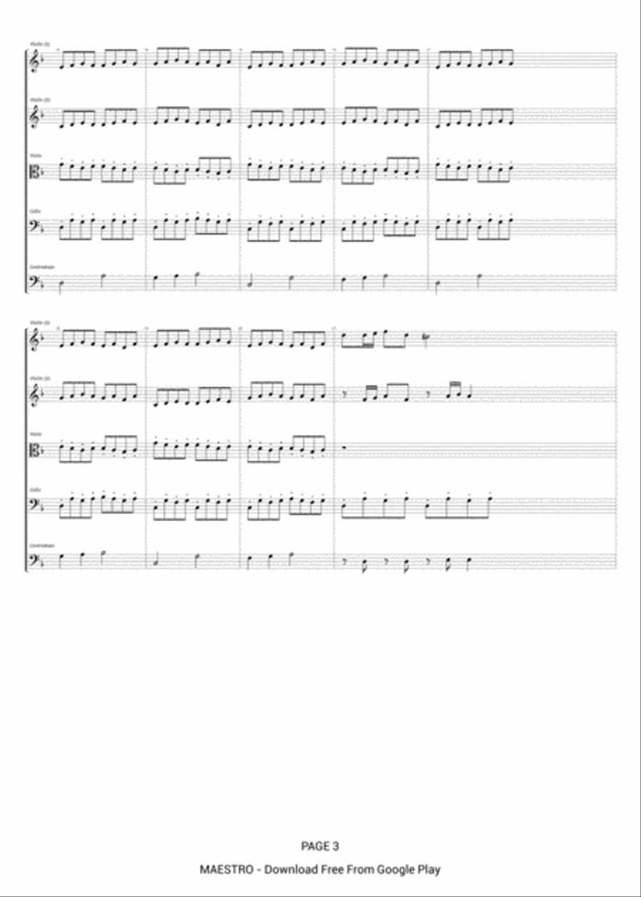 Silhouette Silhouette String Quartet scores gallery preview page 3