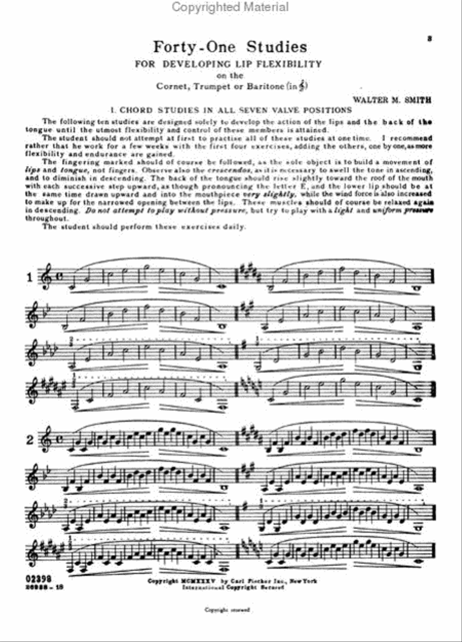 Lip Flexibility on the Trumpet Trumpet scores gallery preview page 2