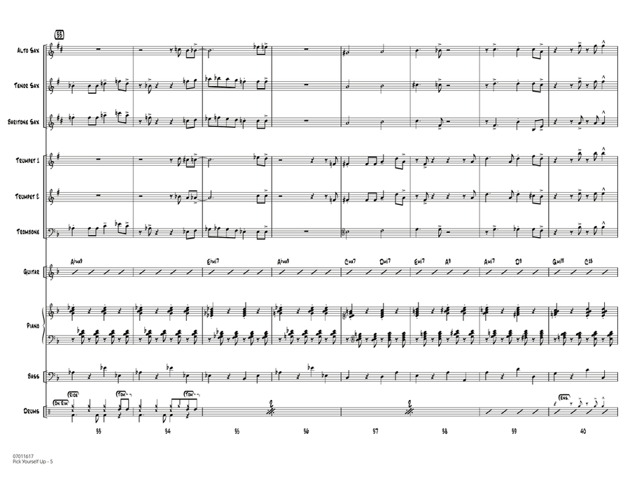 Pick Yourself Up - Conductor Score (Full Score) Jazz Ensemble scores gallery preview page 5
