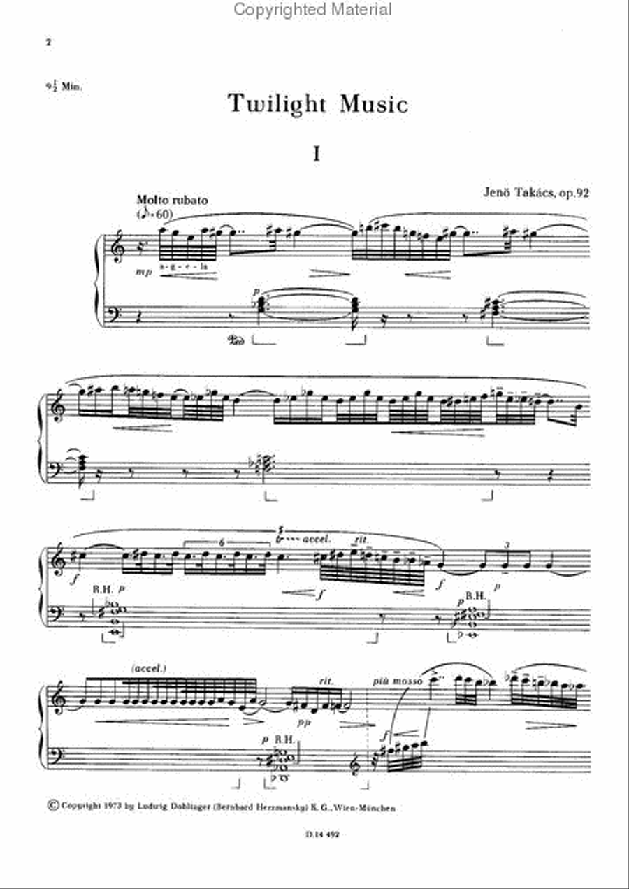 Twilight-Music op. 92 Piano Solo scores gallery preview page 2