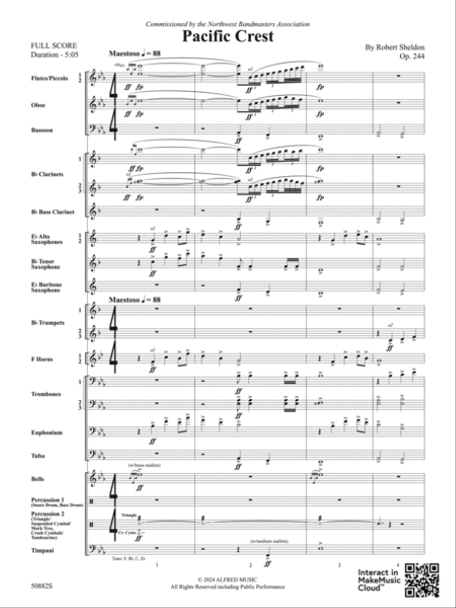 Pacific Crest: Score Concert Band scores gallery preview page 3