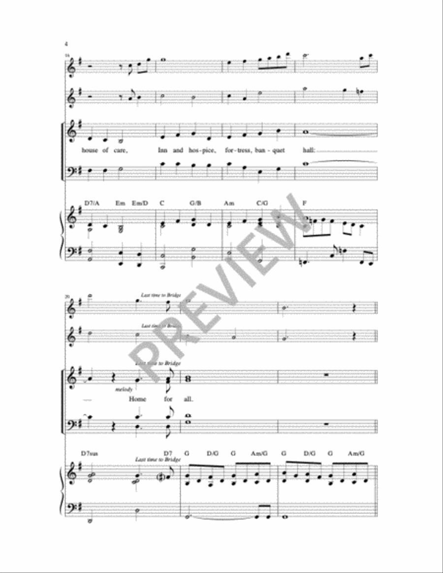 You Have Built Your House 4-Part scores gallery preview page 2