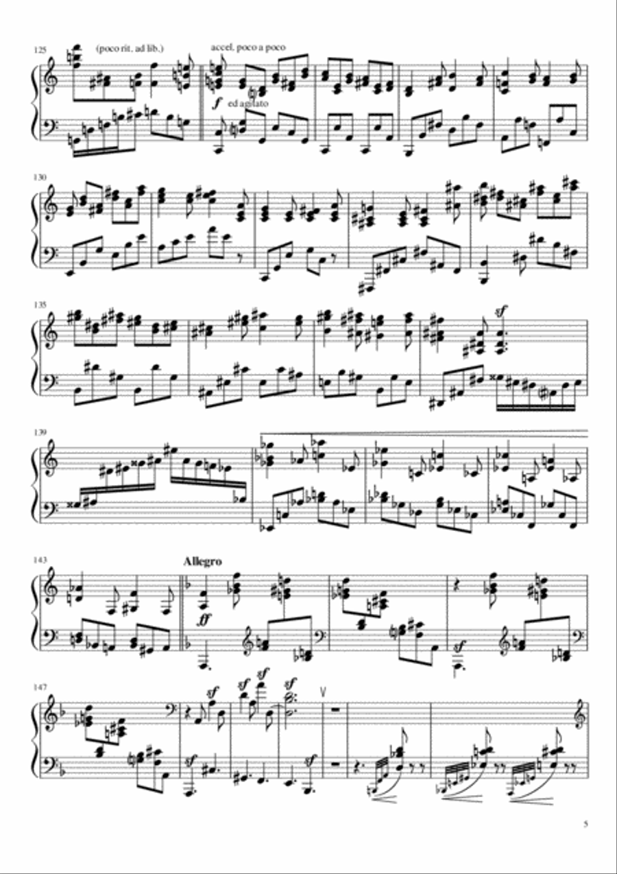 Sonate №1 (part III) Piano Solo scores gallery preview page 5
