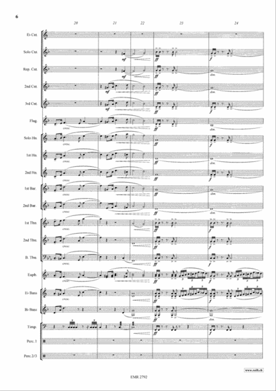 Siegfried's Funeral March Brass Band scores gallery preview page 7
