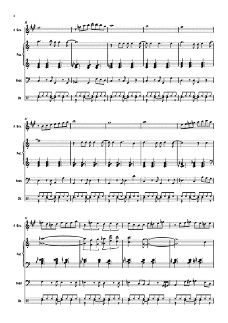Bossa Nova Jazz Ensemble scores gallery preview page 6