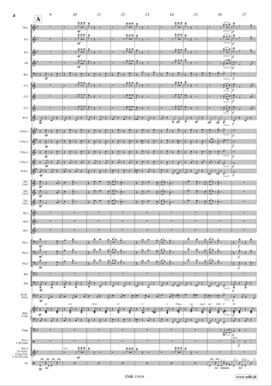 Rocky Gospel Concert Band scores gallery preview page 5