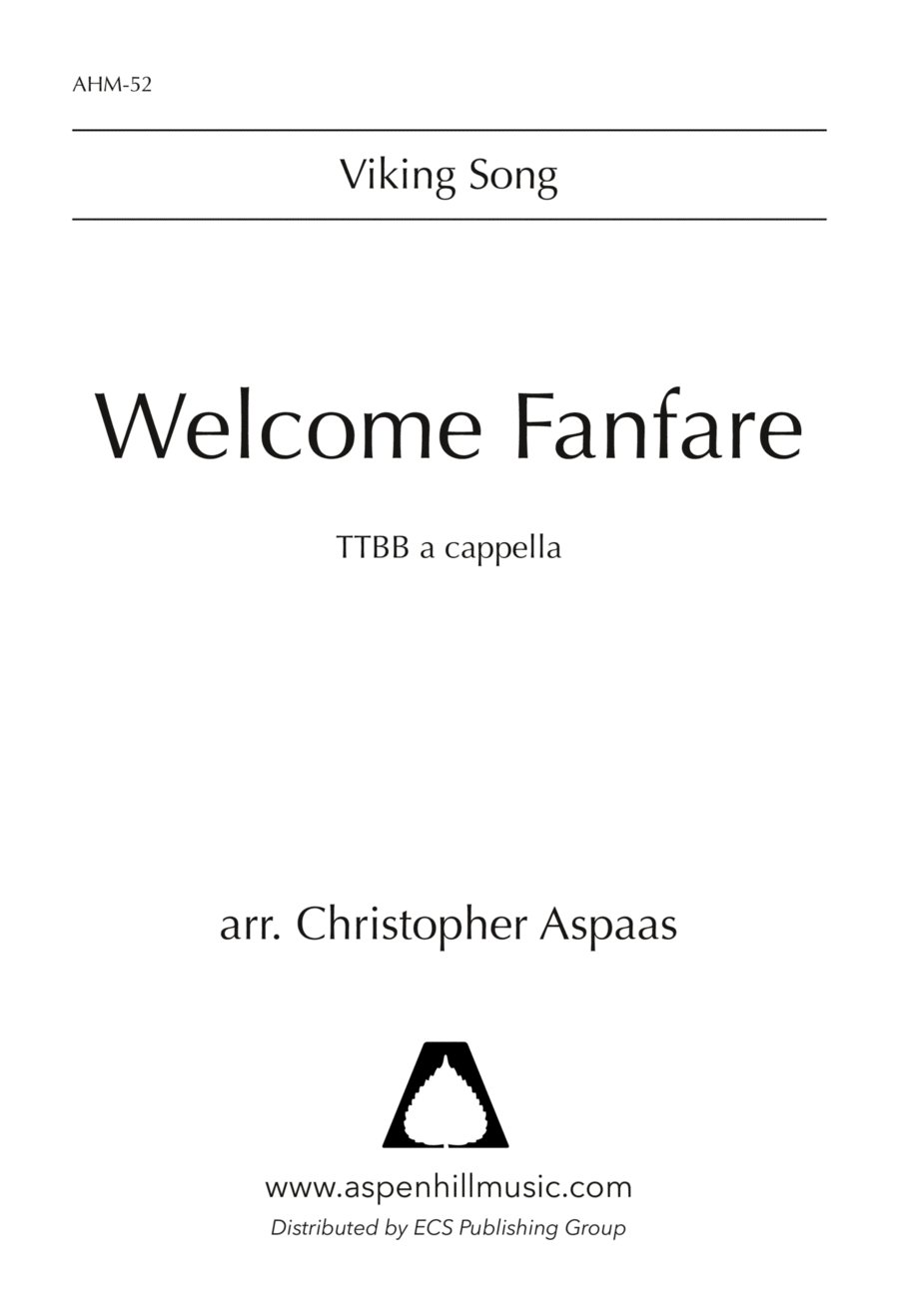 Welcome Fanfare! TTBB scores gallery preview page 1