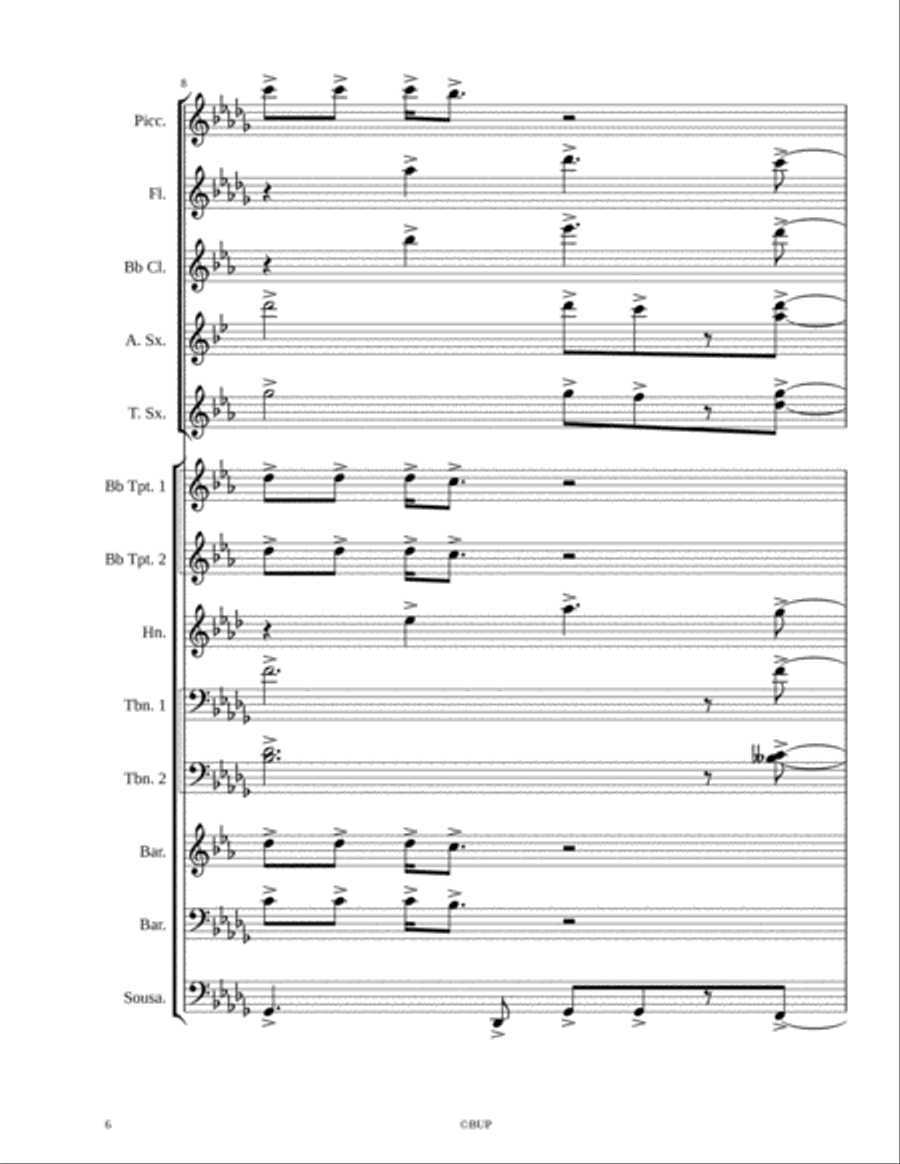 50 Cent-Big Rich Town Marching Band scores gallery preview page 6