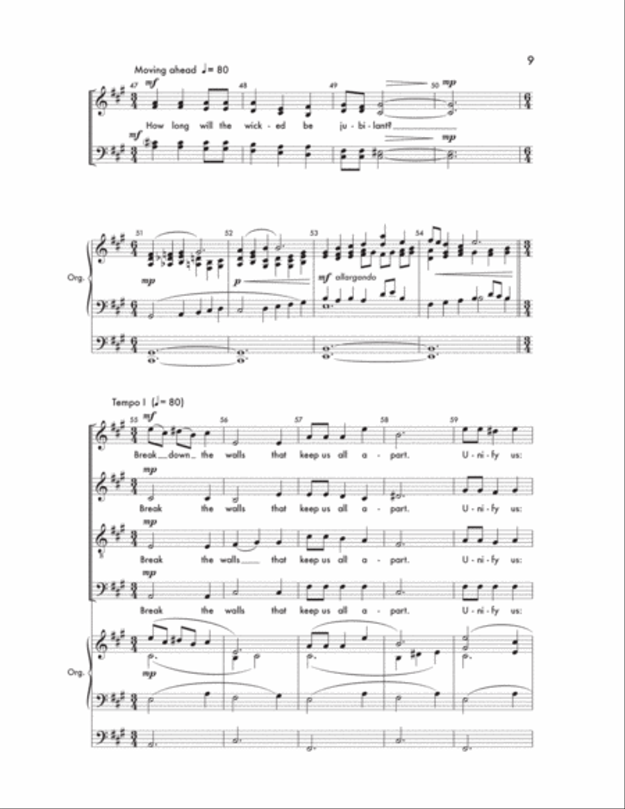 Prayer For The Congregation Divisi scores gallery preview page 8