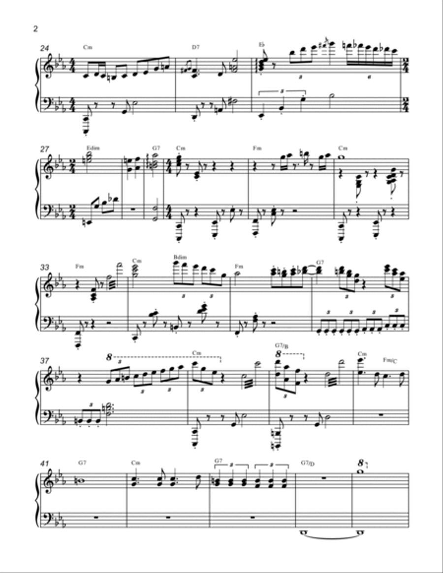 Tango End Piano Solo scores gallery preview page 2