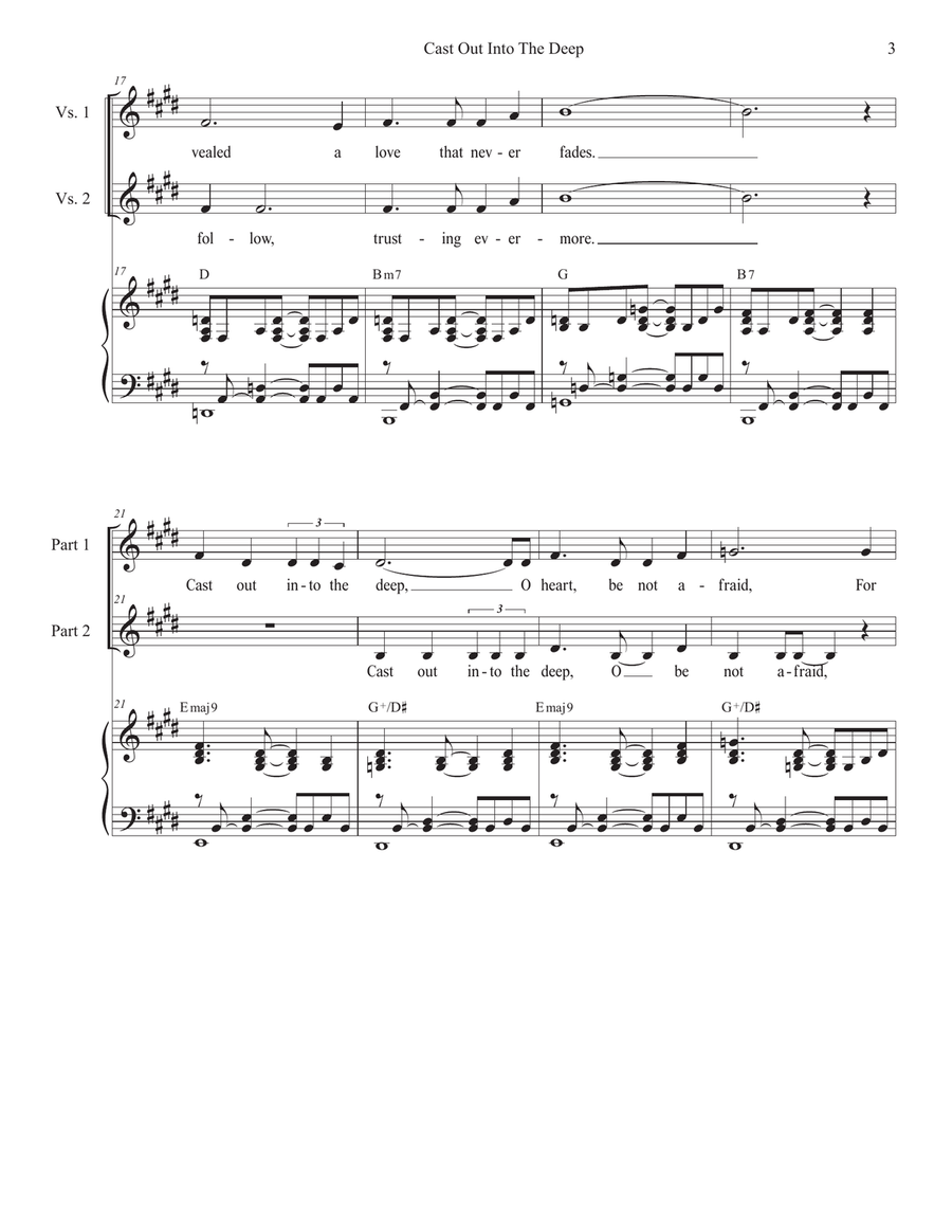Cast Out Into The Deep (2-part choir) 2-Part scores gallery preview page 3