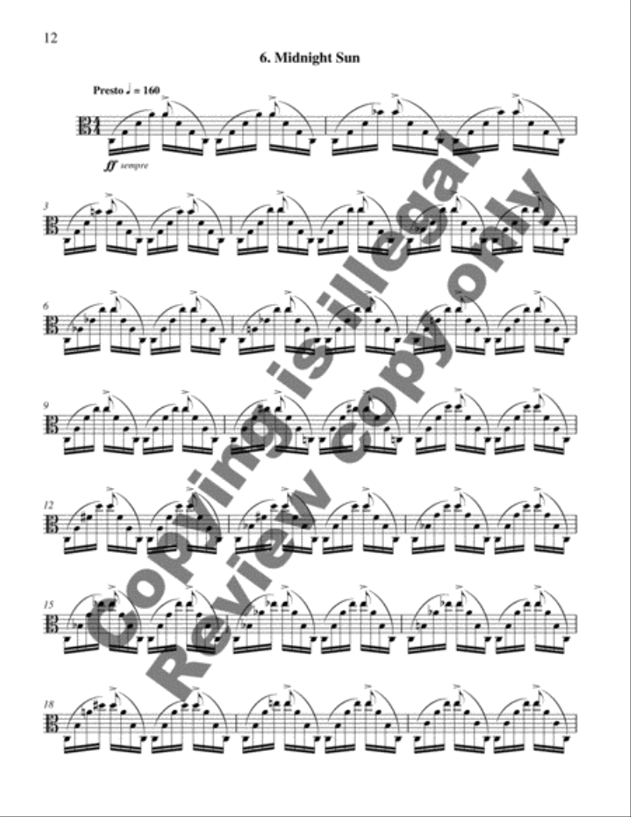 Varley Suite Viola Solo scores gallery preview page 8