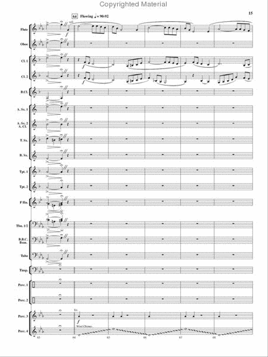 Tempest Rising Concert Band scores gallery preview page 14