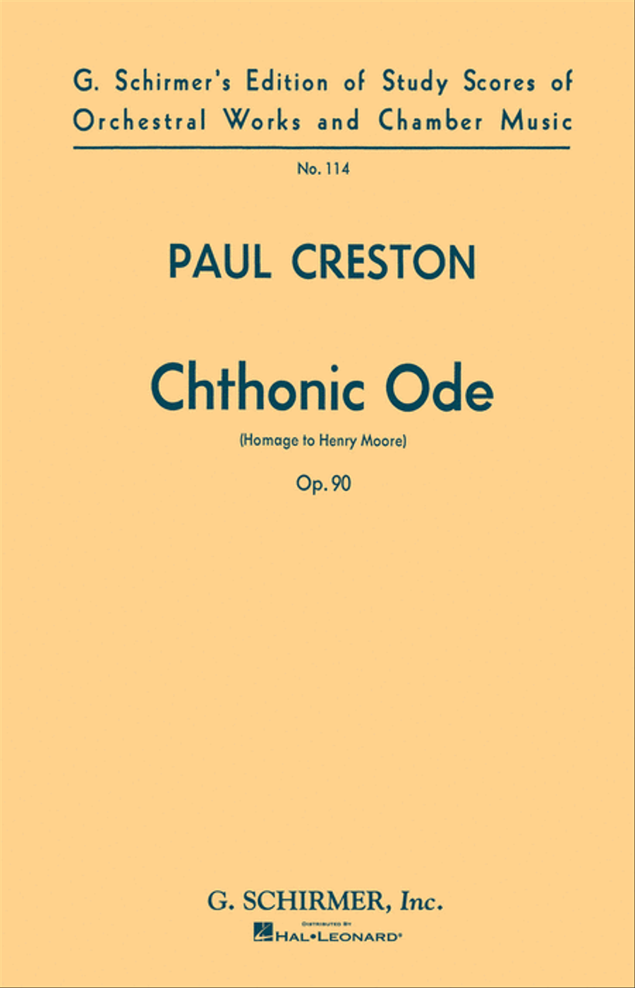 Chthonic Ode, Op. 90 (Homage to Henry Moore) Orchestra scores gallery preview page 1