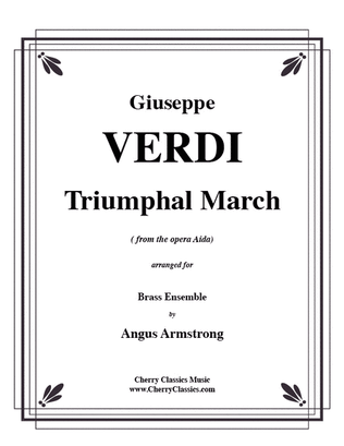 Book cover for Truimphal March from "Aida" for Brass Ensemble, Timpani & Percussion