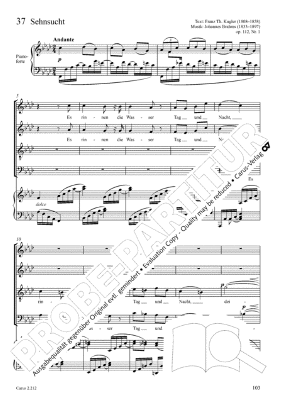 Love songs. Choral collection with CD 4-Part scores gallery preview page 88