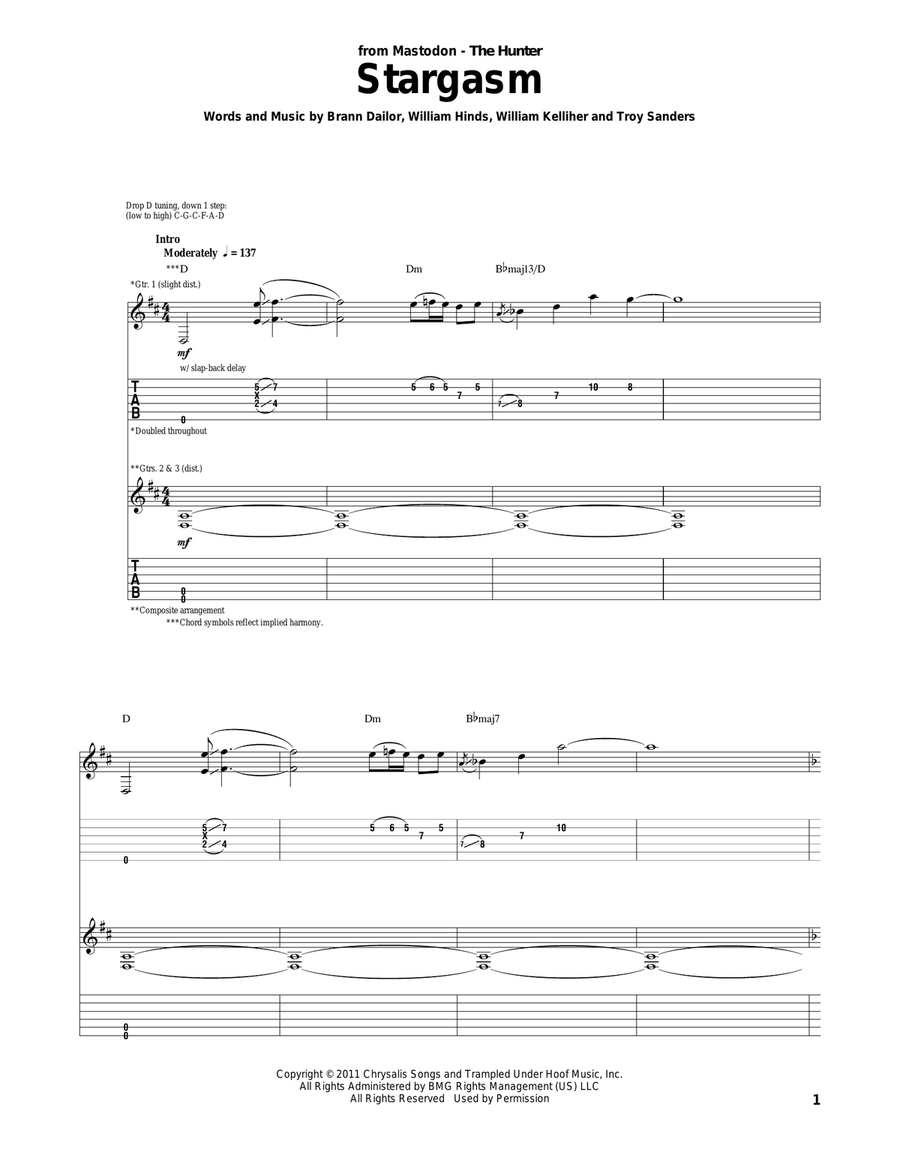 Stargasm Acoustic Guitar scores gallery preview page 1