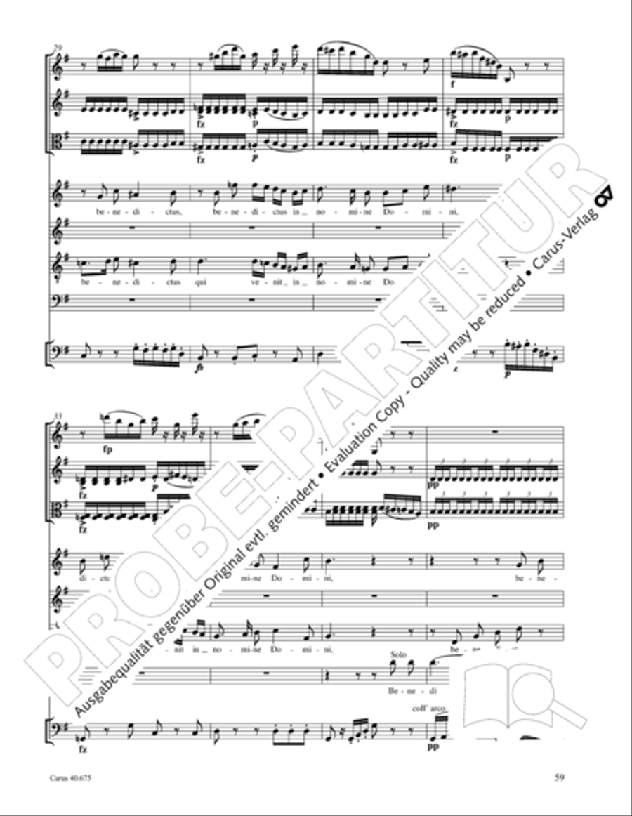 Mass in G Major STB scores gallery preview page 72