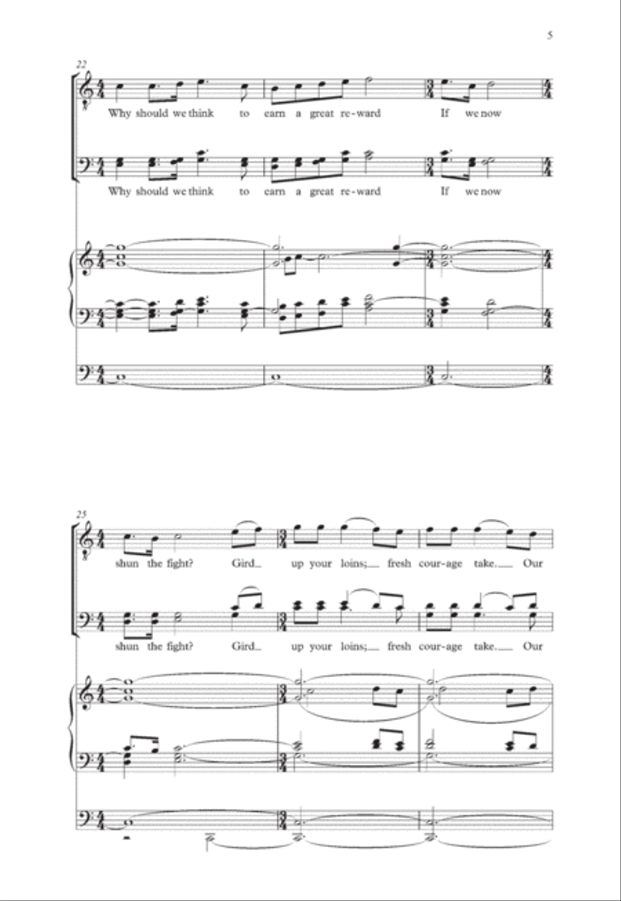 Come, come, ye Saints Come, come, ye Saints 4-Part scores gallery preview page 5