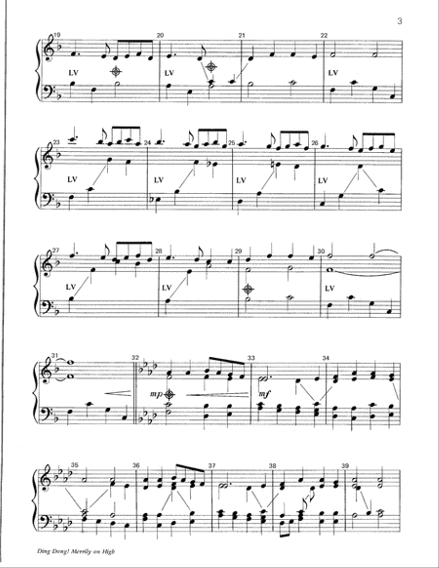Ding, Dong! Merrily on High 3-Octaves scores gallery preview page 3