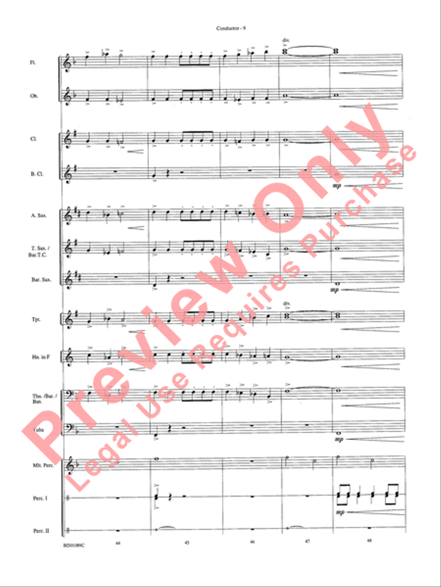 Ceremonium Concert Band scores gallery preview page 12