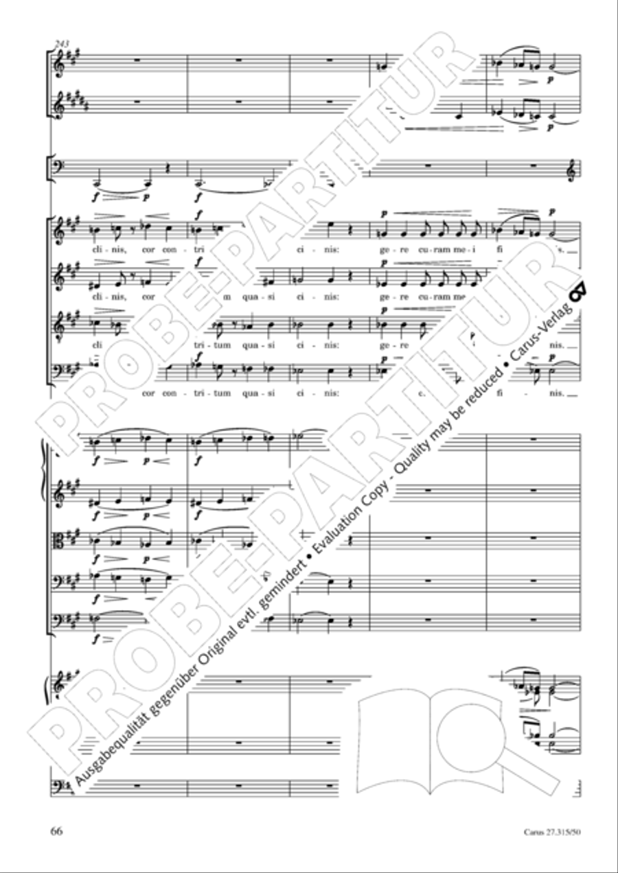 Requiem in C major 4-Part scores gallery preview page 69