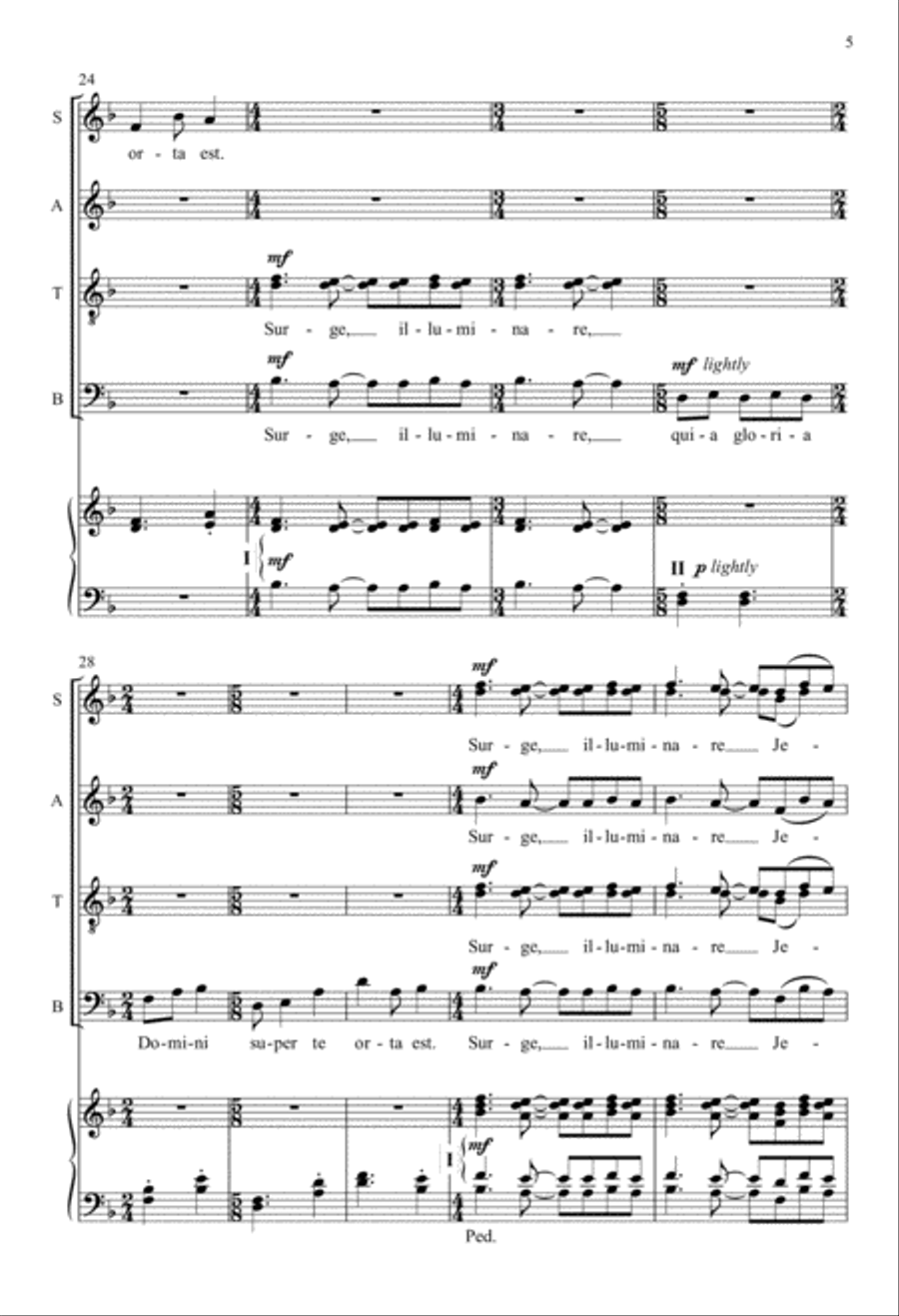 Surge, illuminare from Vidimus stellam Divisi scores gallery preview page 5
