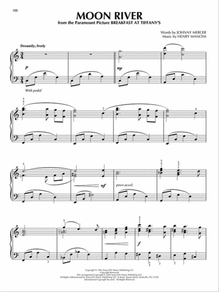 Henry Mancini Piano Solos Piano Solo scores gallery preview page 4