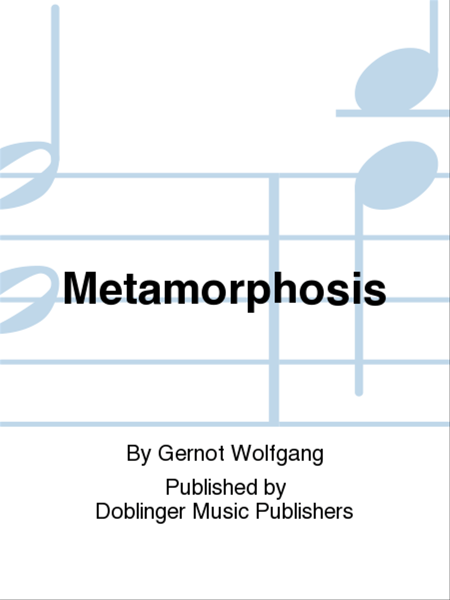 Metamorphosis Metamorphosis Piano scores gallery preview page 1