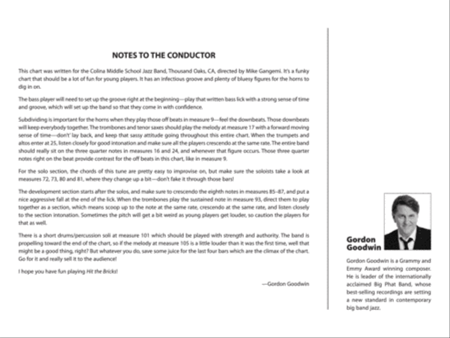 Hit the Bricks Jazz Ensemble scores gallery preview page 3